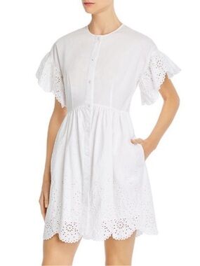 Rebecca Taylor Cotton Eyelet Dress